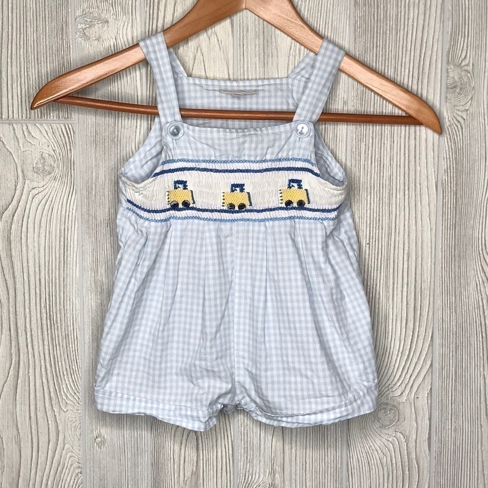 Fantaisie Kids Embroidered Car Shortall 18 Mo